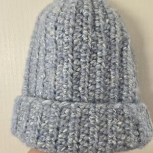 Cozy Les Bidouneries Blue Knit Beanie